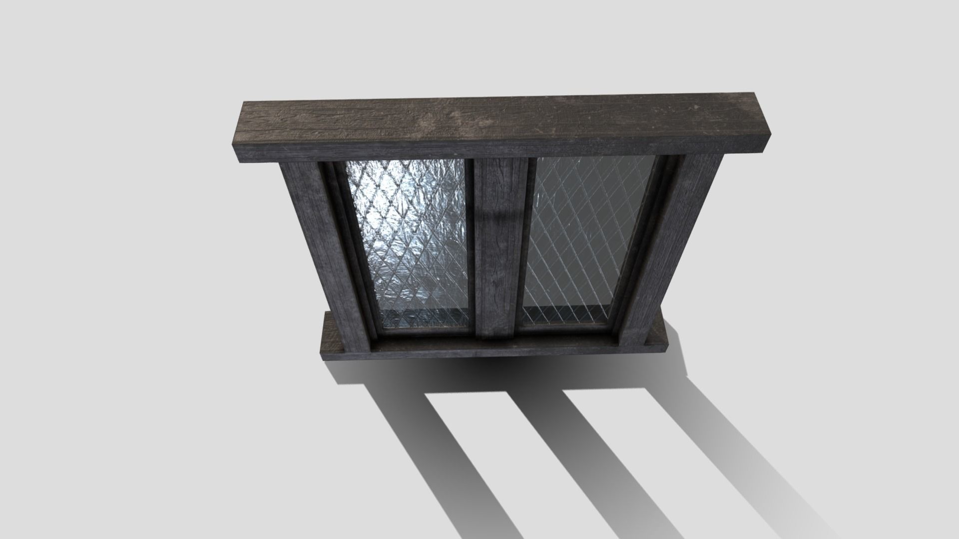 Generic Medieval Window Low-poly 3D model_5