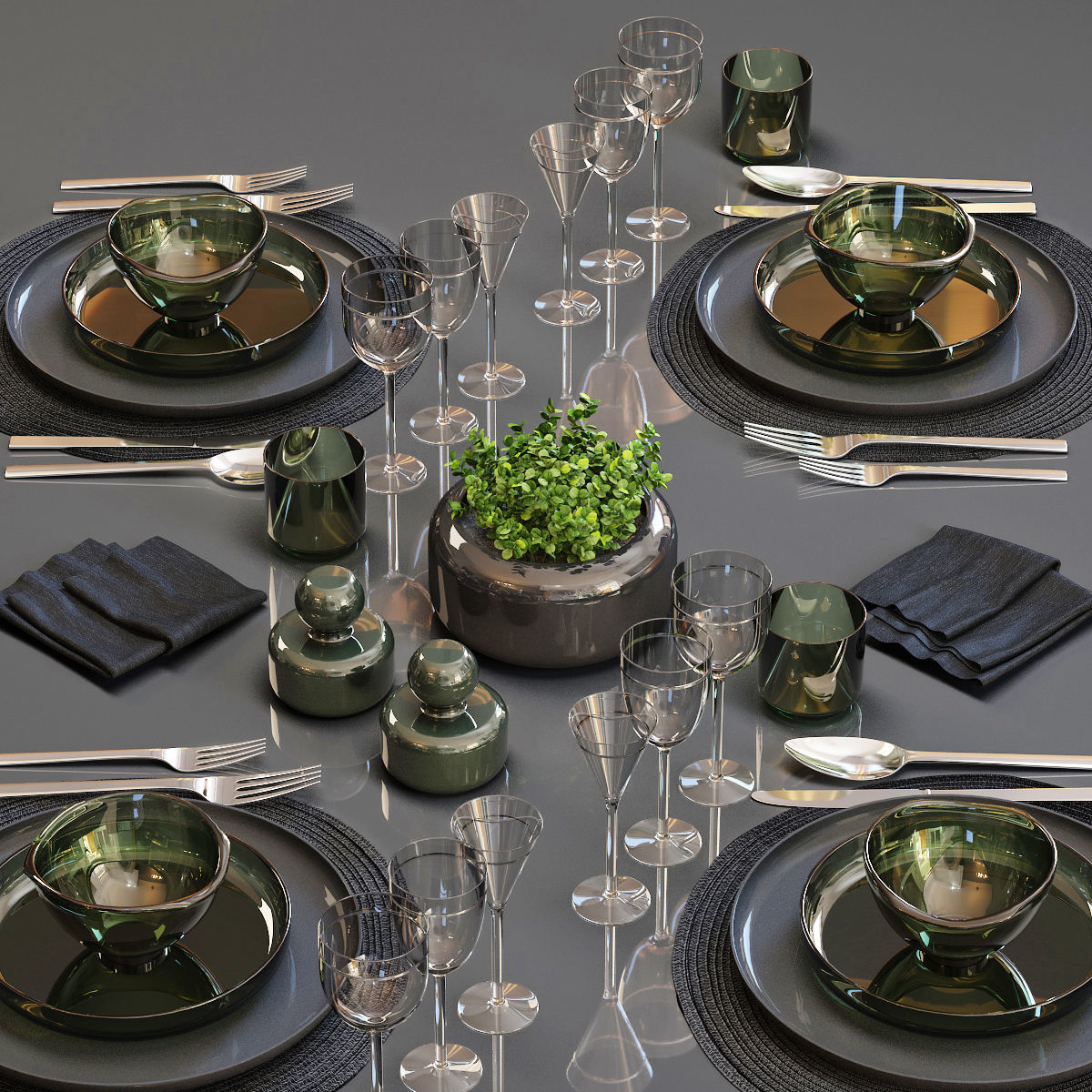Table setting 25 3D model_3