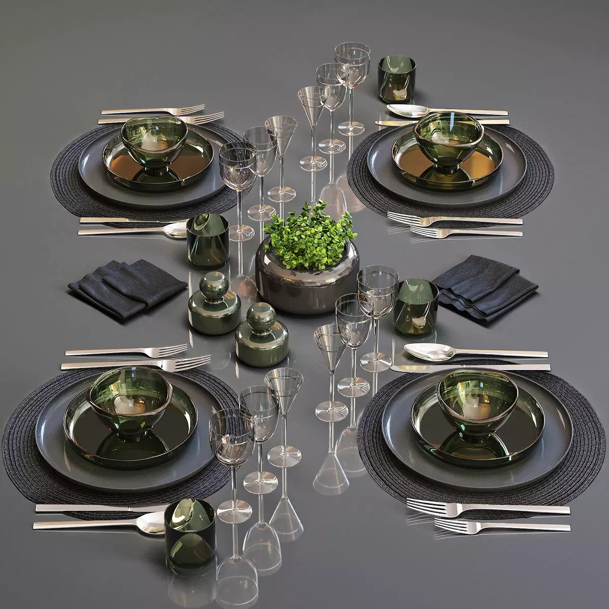 Table setting 25 3D model_0
