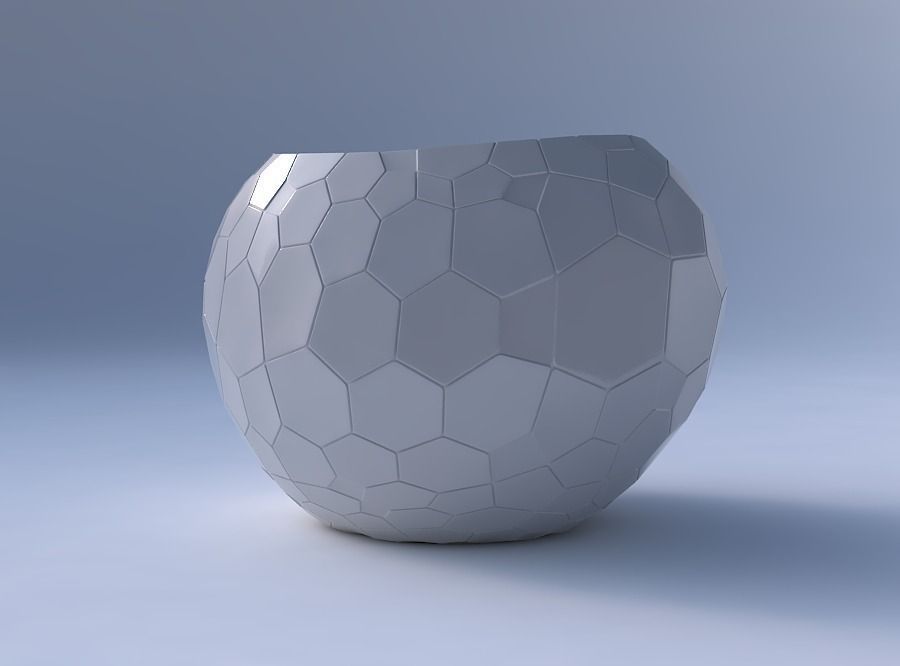 Bowl compressed 2 with fine organic cells 3D print model_4