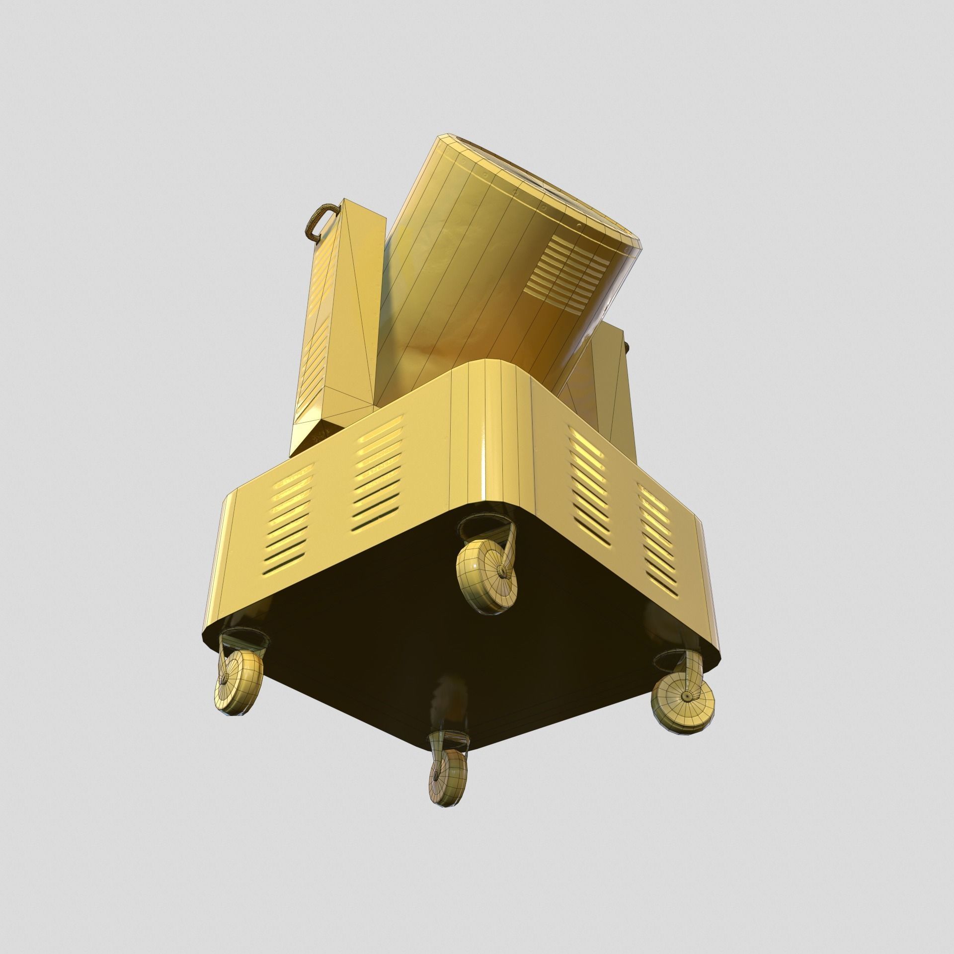 RIGED Searchlight 3d model Low-poly 3D model_17