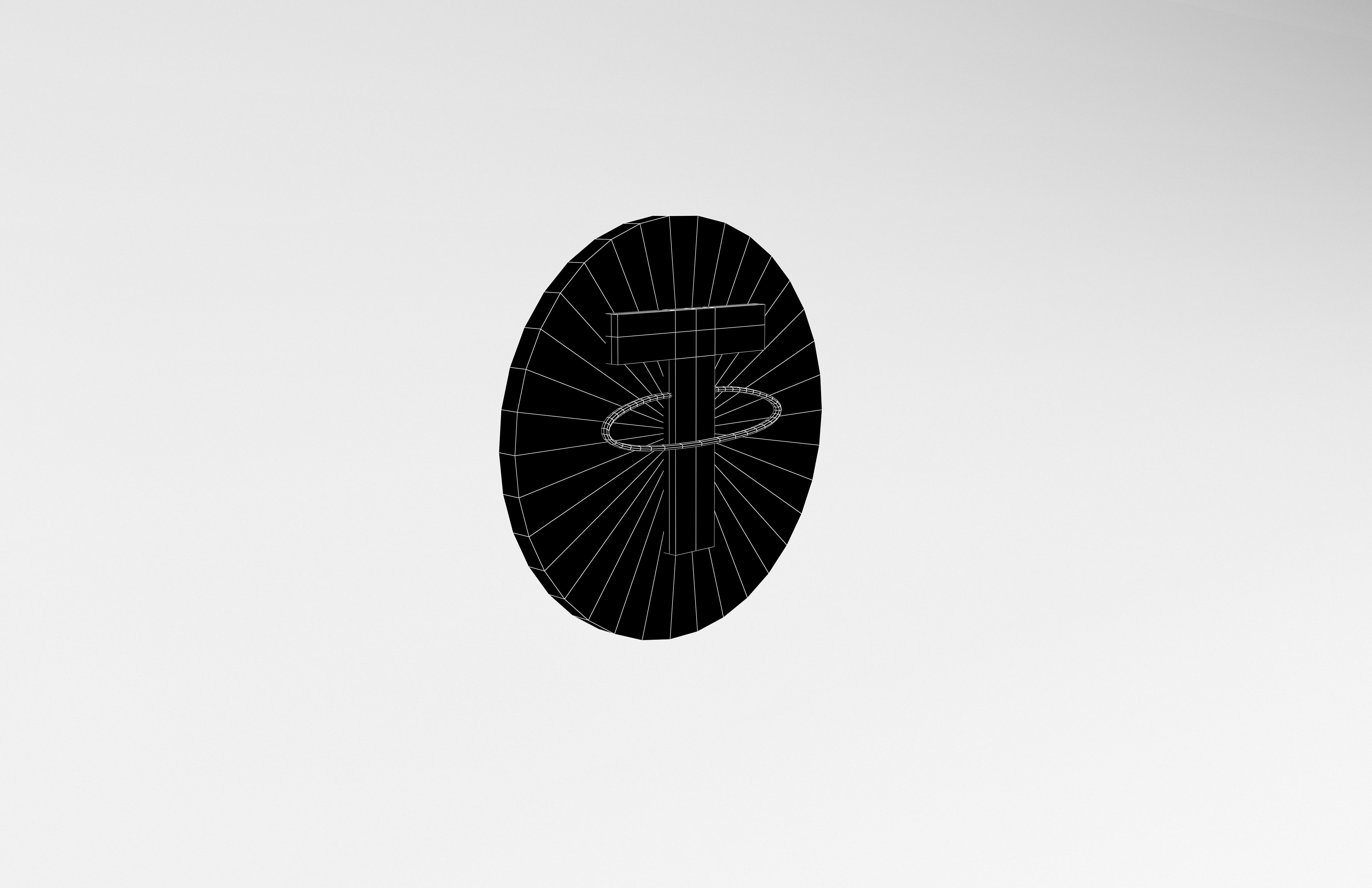 Tether USDT Coin v2 001 Low-poly 3D model_7