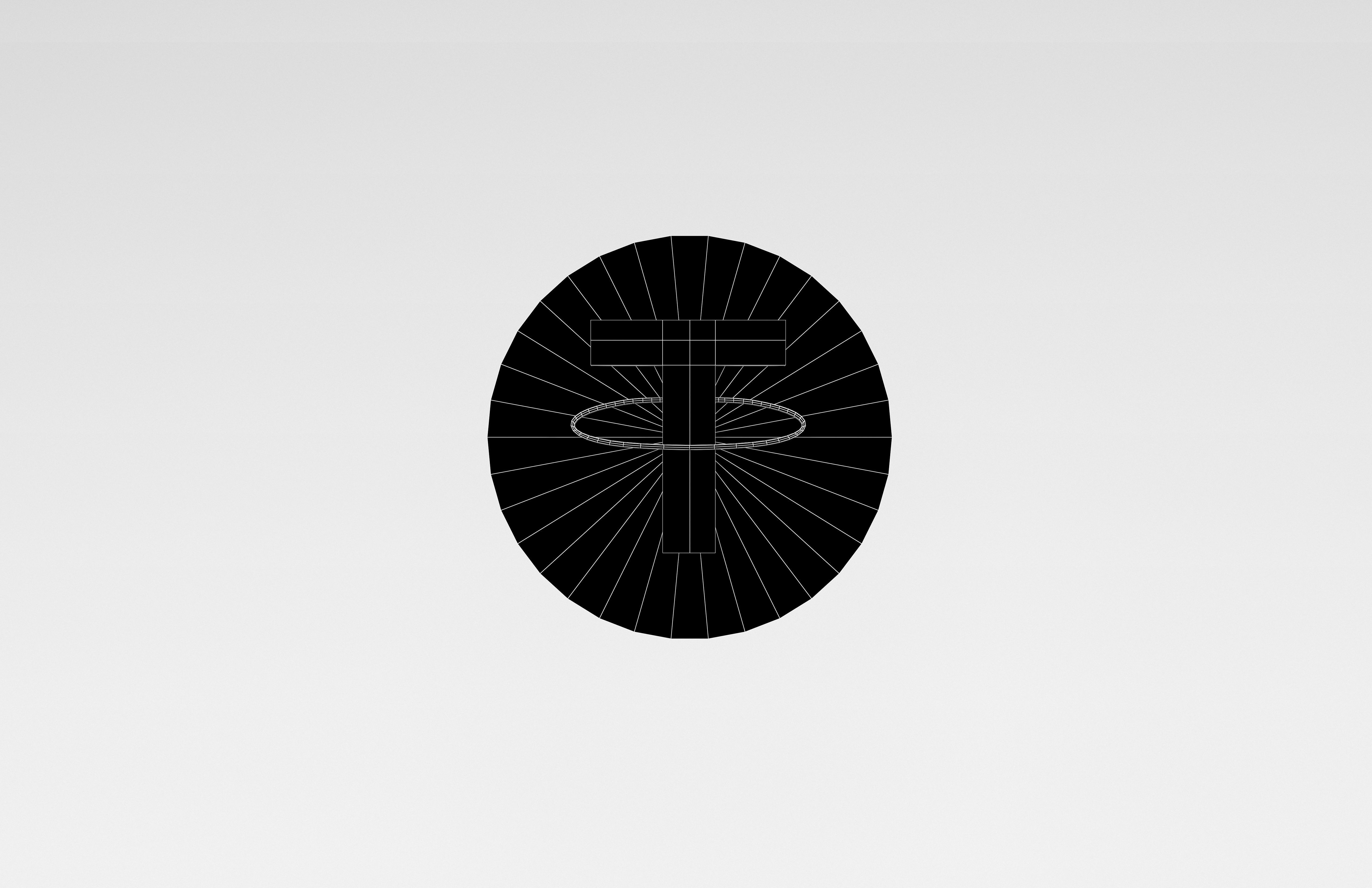 Tether USDT Coin v2 002 Low-poly 3D model_5