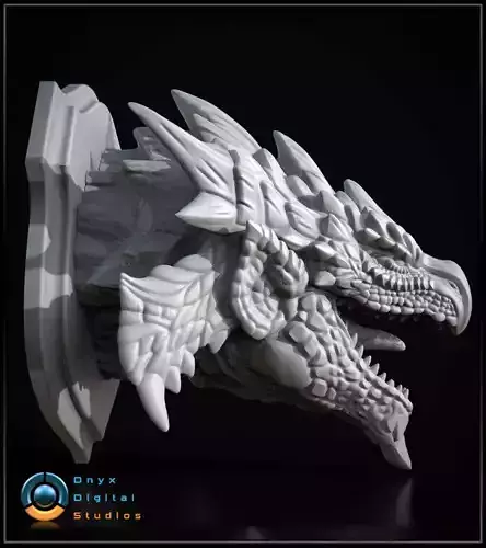 3D Printable Monster hunter wall trophy - Rathalos 3D print model