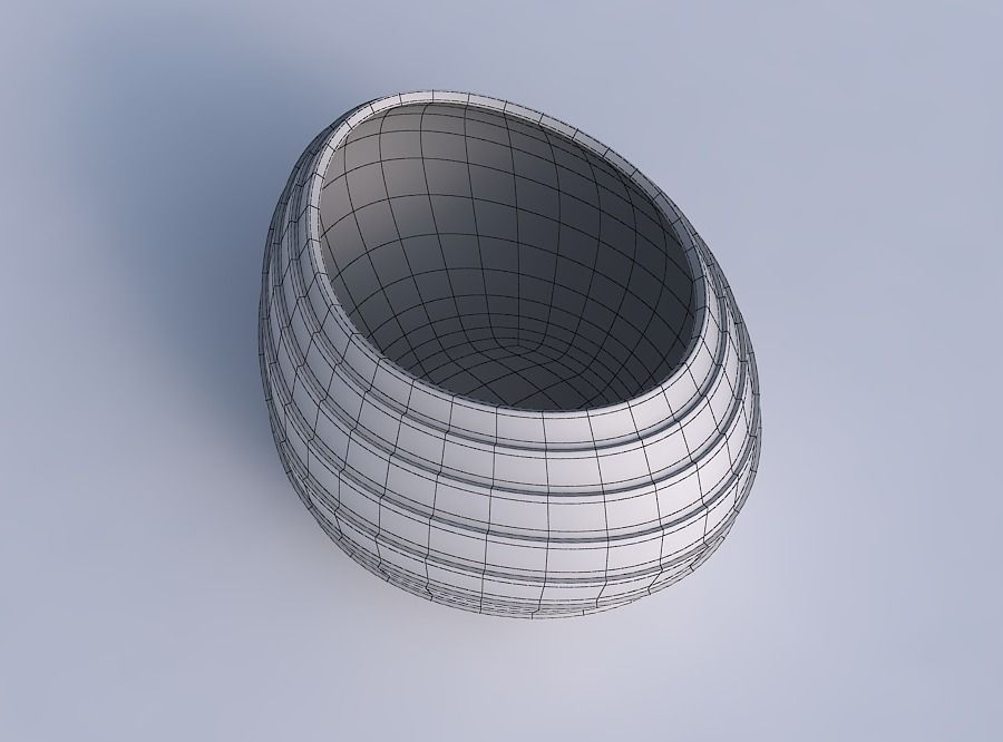 Bowl compressed 2 with horizontal layers 3D print model_6