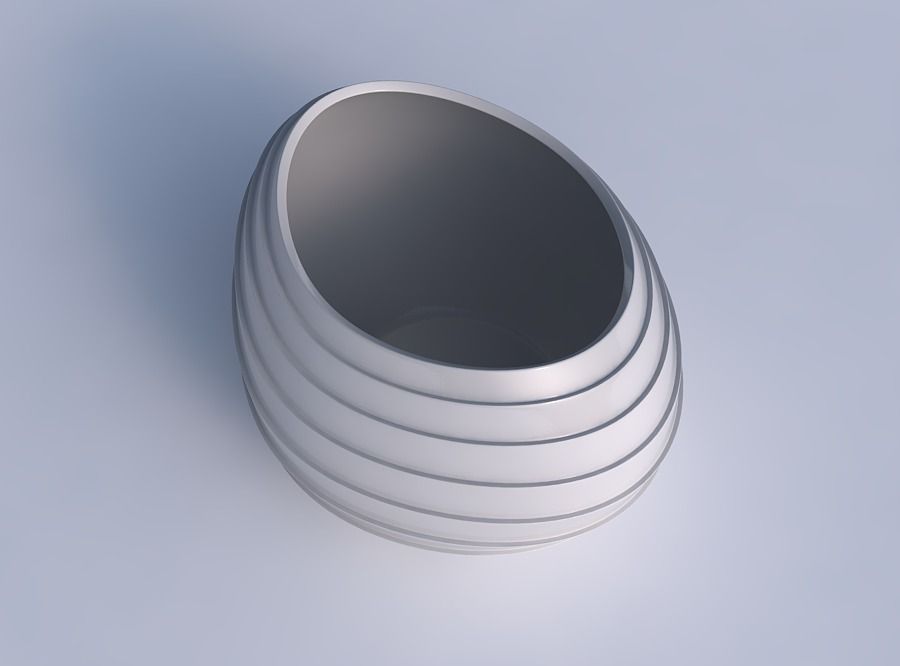 Bowl compressed 2 with horizontal layers 3D print model_1