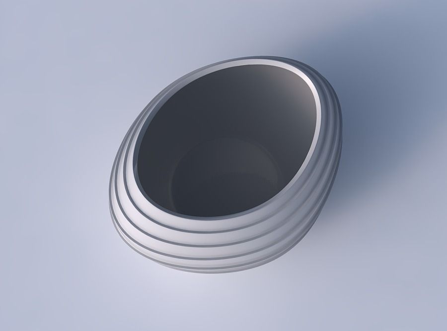 Bowl compressed 2 with horizontal layers 3D print model_2