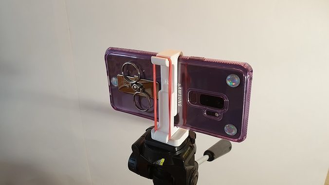 Smartphone tripod adapter quarter inch thread 3D print model
