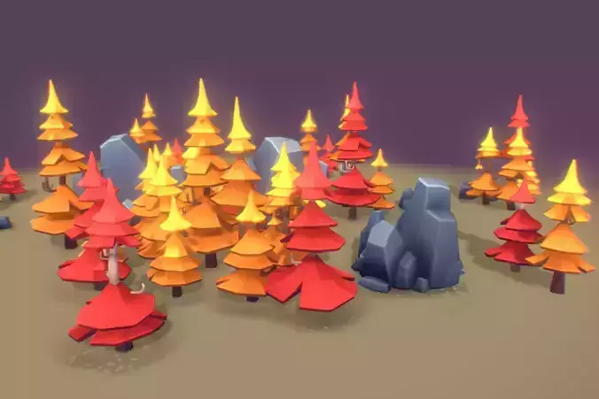 Nature Pack - Proto Series Low-poly 3D model