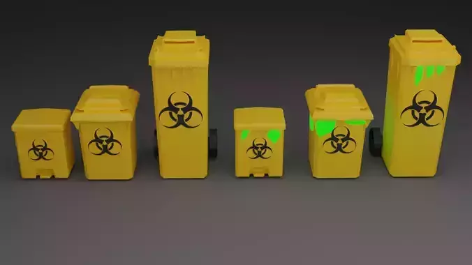 Biohazard Trash Bin Pack