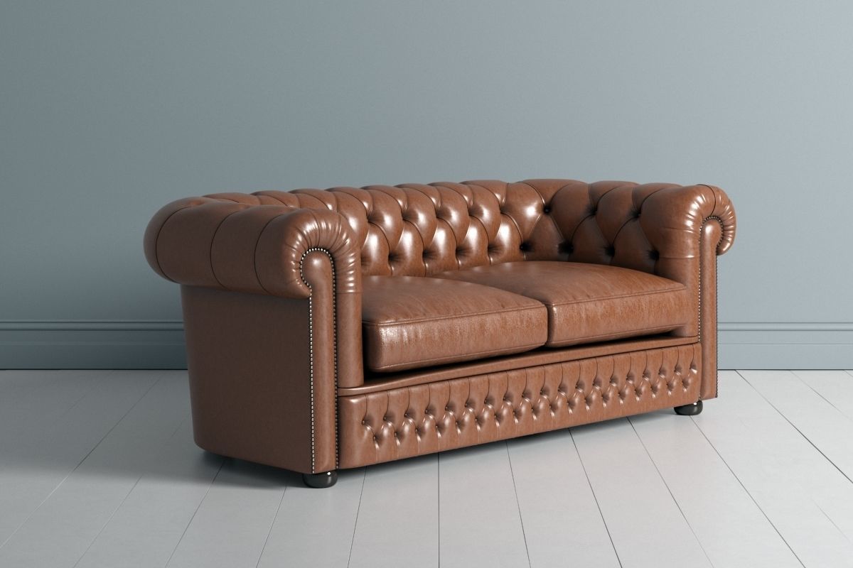 Chesterfield Double and Single Sofa 3D model_12