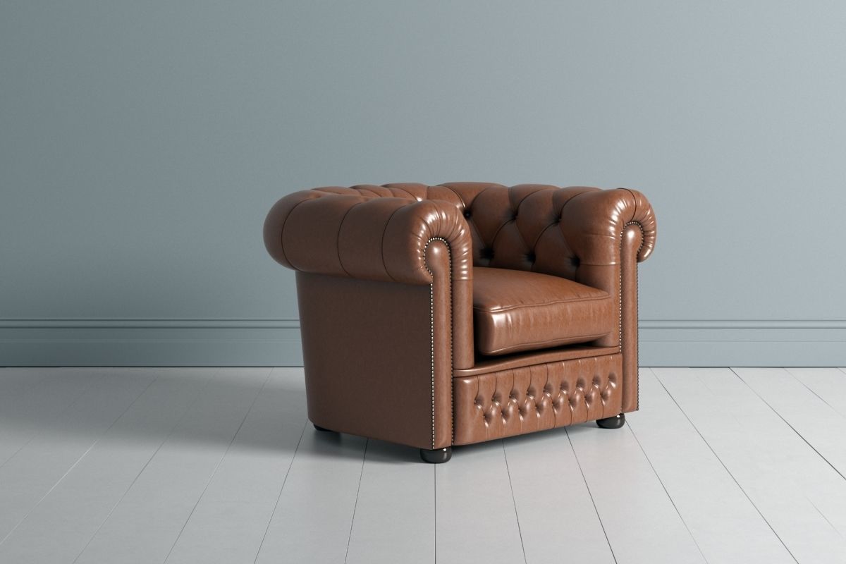 Chesterfield Double and Single Sofa 3D model_1