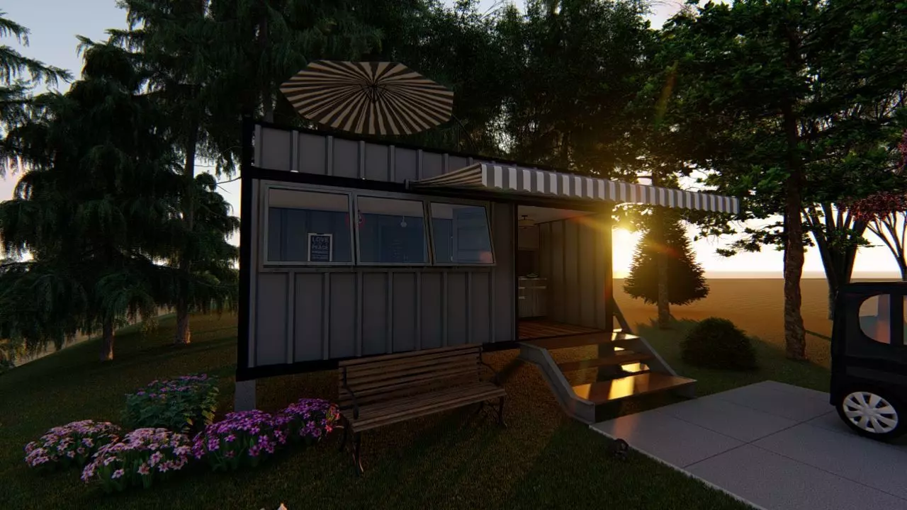 Countainer Home 3D model_0