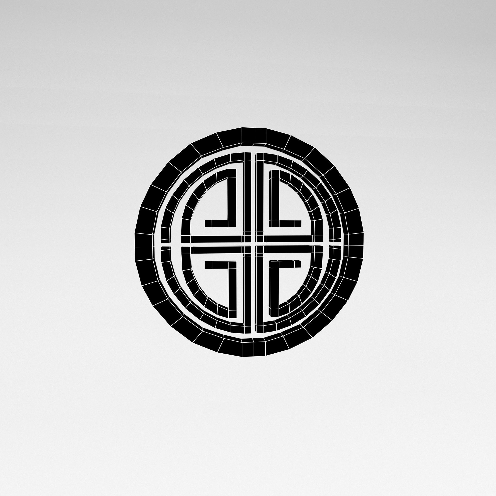 China Type Decoration v1 002 Low-poly 3D model_4