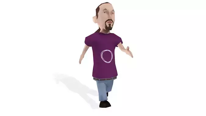 Pablo Iglesias Low-poly 3D model