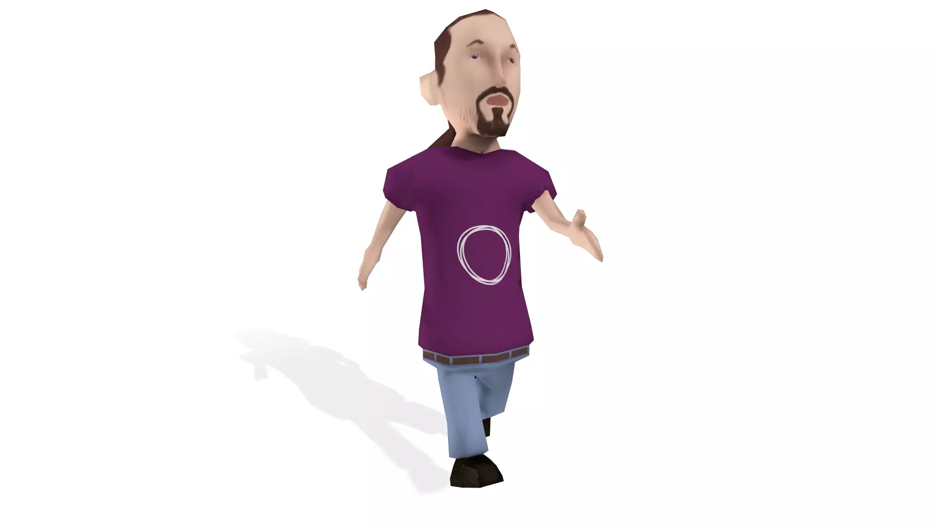 Pablo Iglesias Low-poly 3D model
