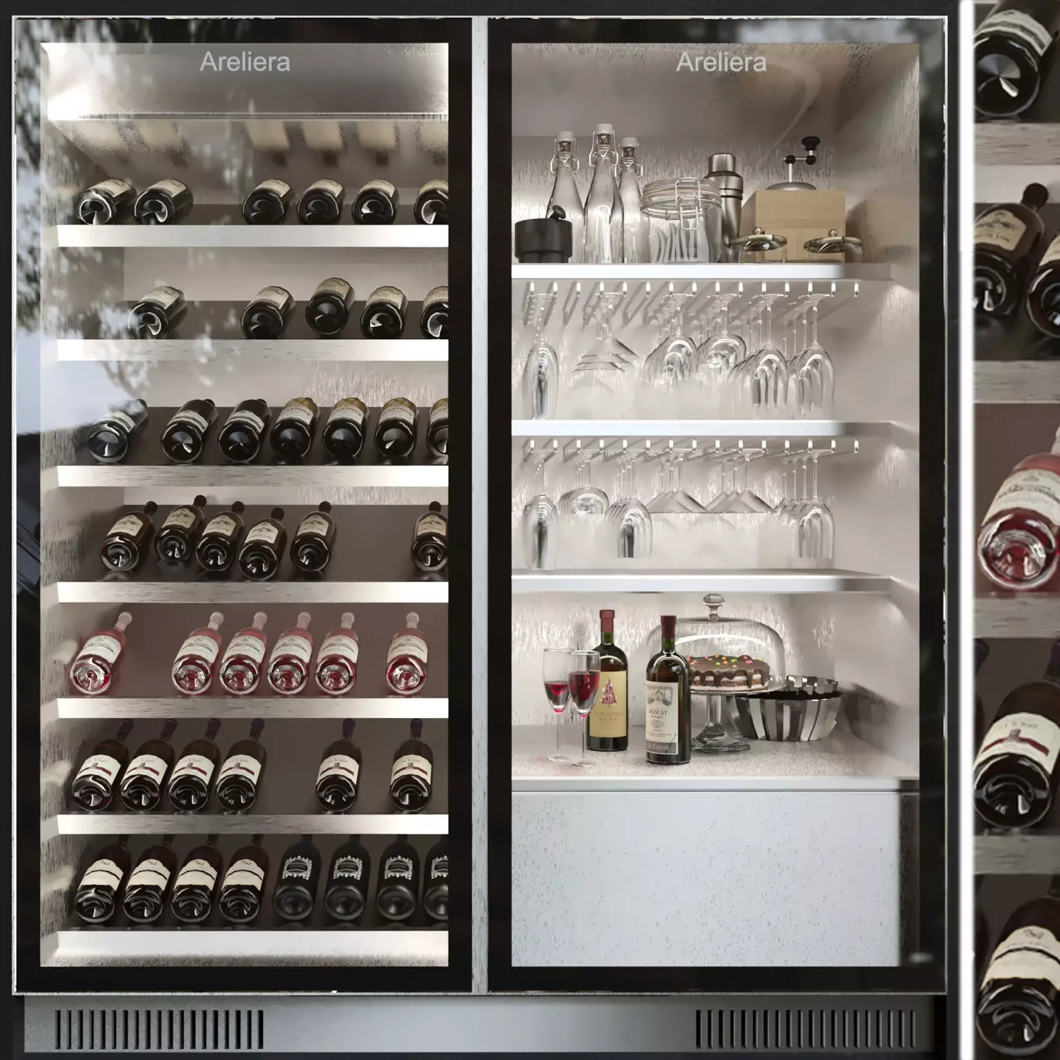 Wine cooler 3D model_0