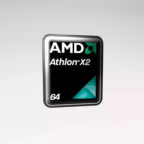 AMD Athlon 64 X2 Tag v4 001 Low-poly 3D model