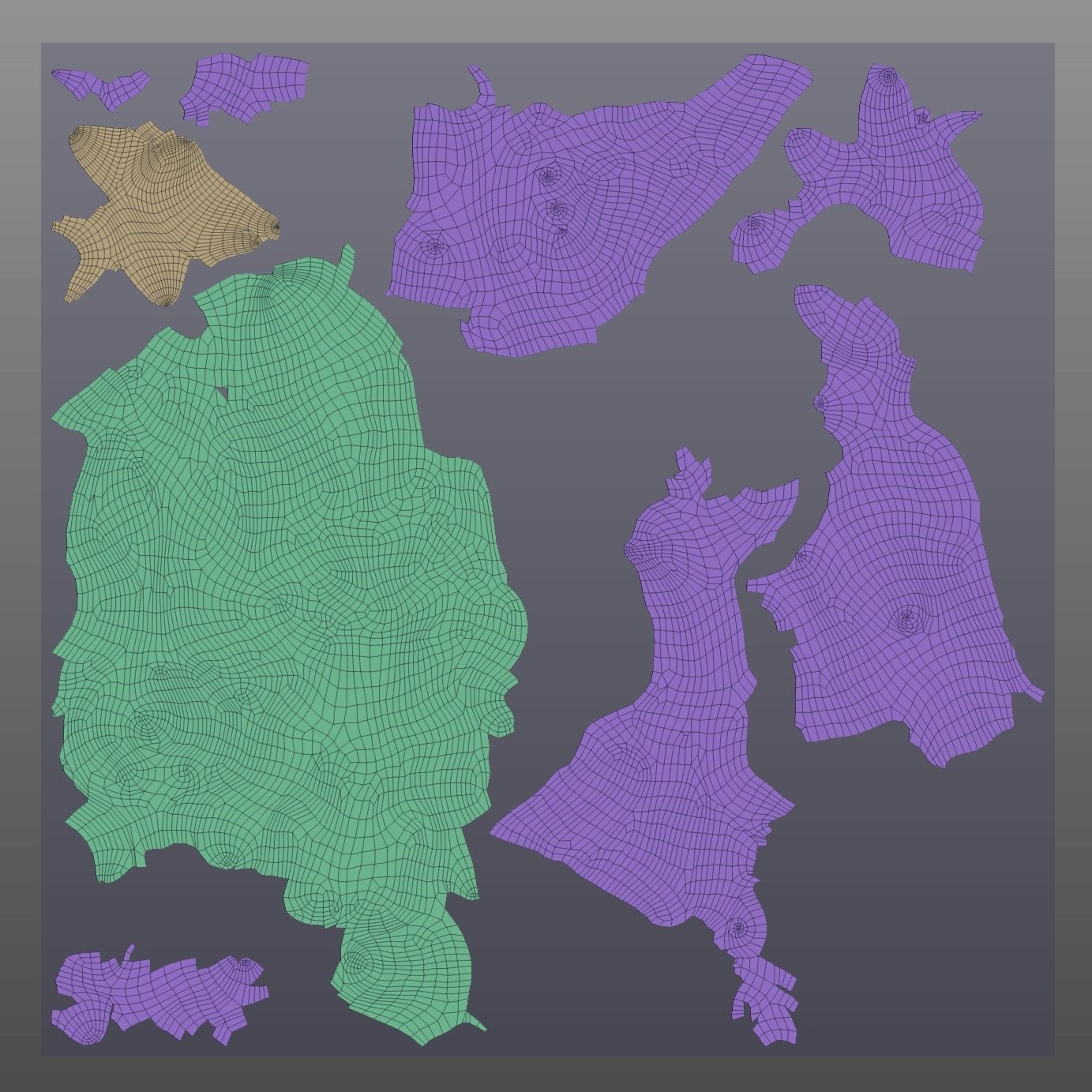 Realistic Horse Basemesh with LOD s 3D model_24