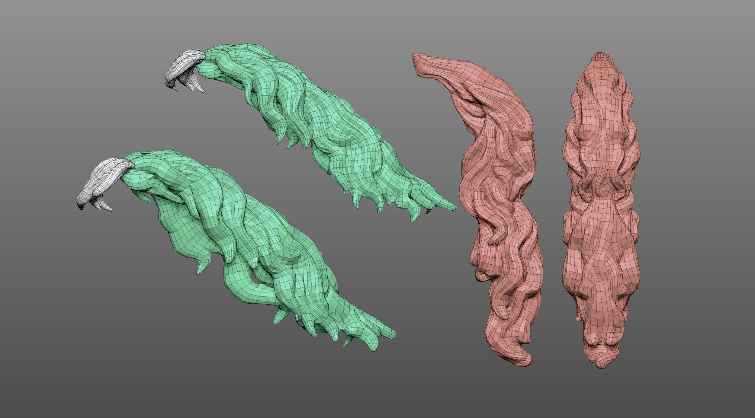 Realistic Horse Basemesh with LOD s 3D model_21