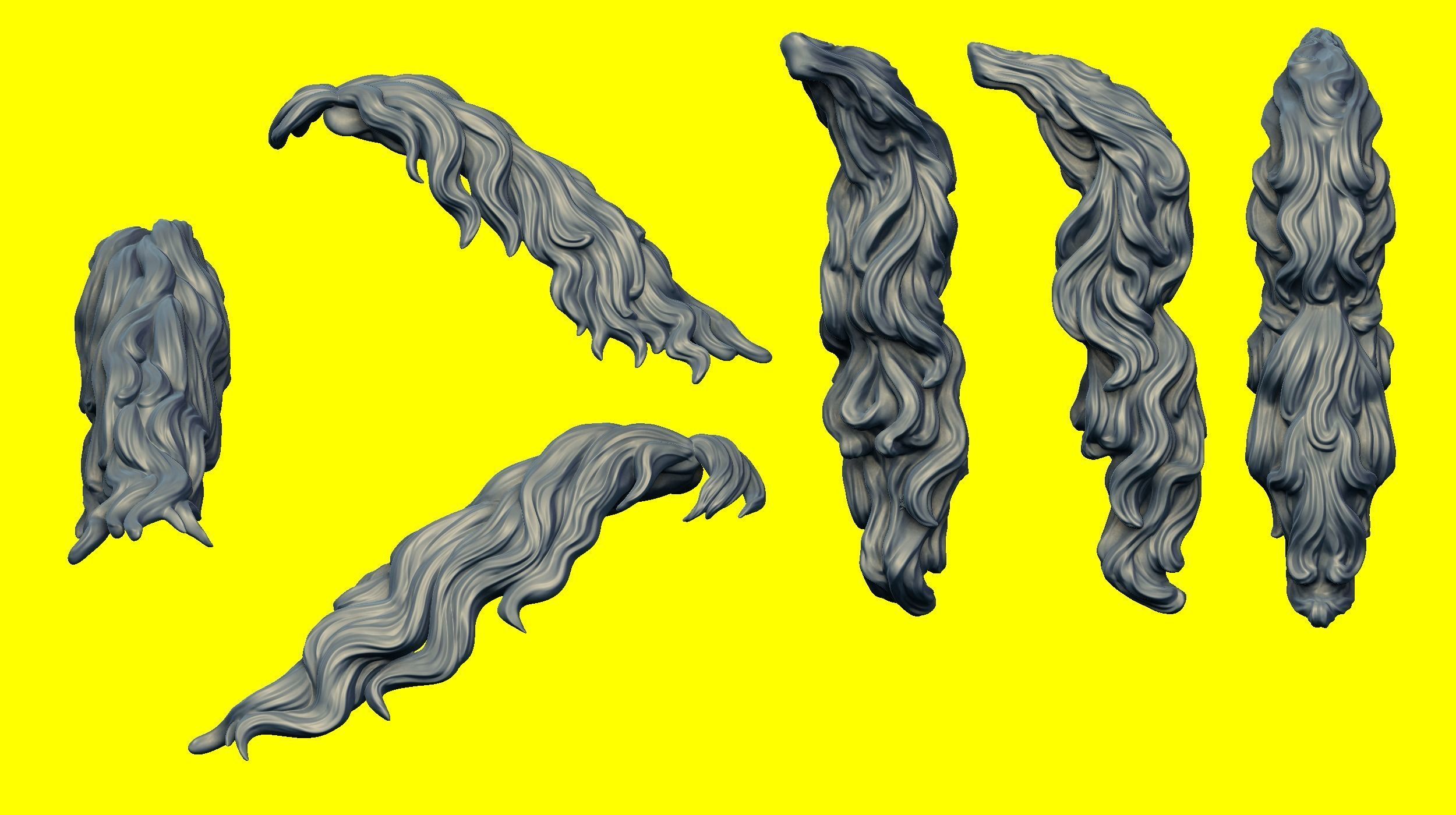 Realistic Horse Basemesh with LOD s 3D model_19