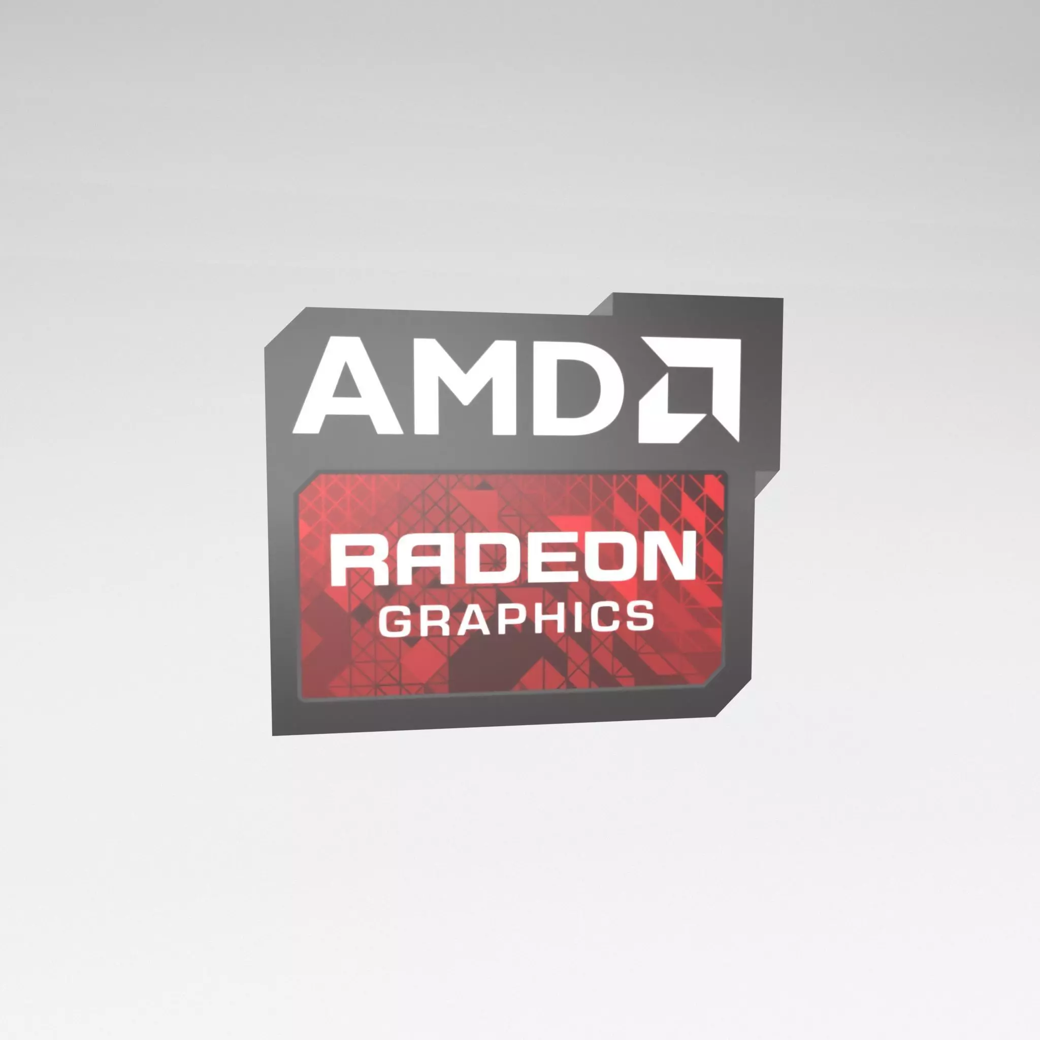 AMD Display Card Tag v1 001 Low-poly 3D model
