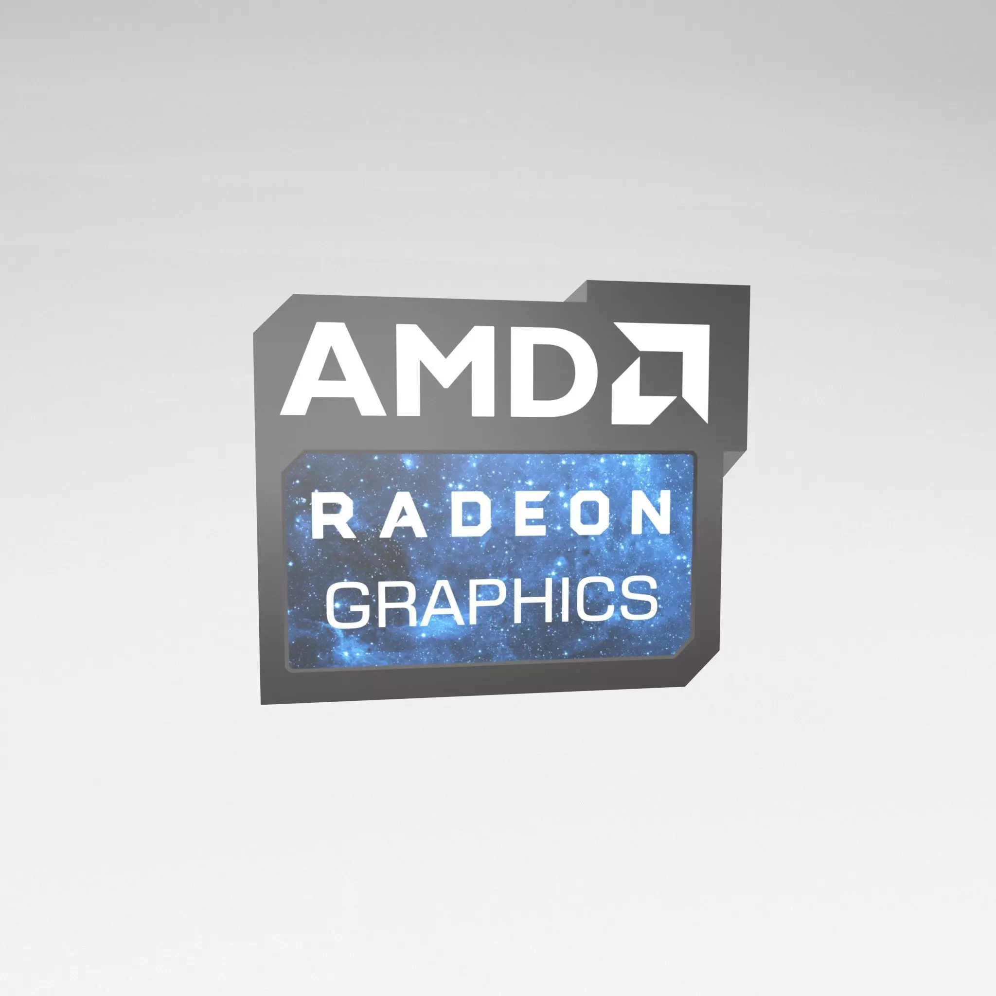 AMD Display Card Tag v1 002 Low-poly 3D model