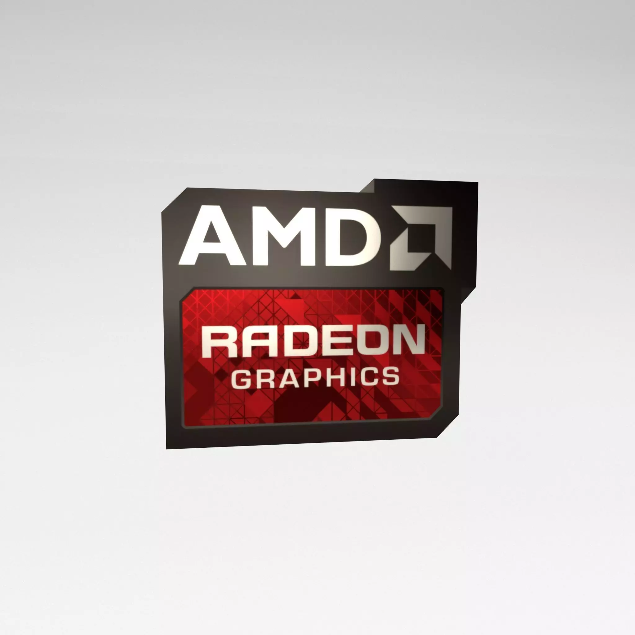 AMD Display Card Tag v1 003 Low-poly 3D model