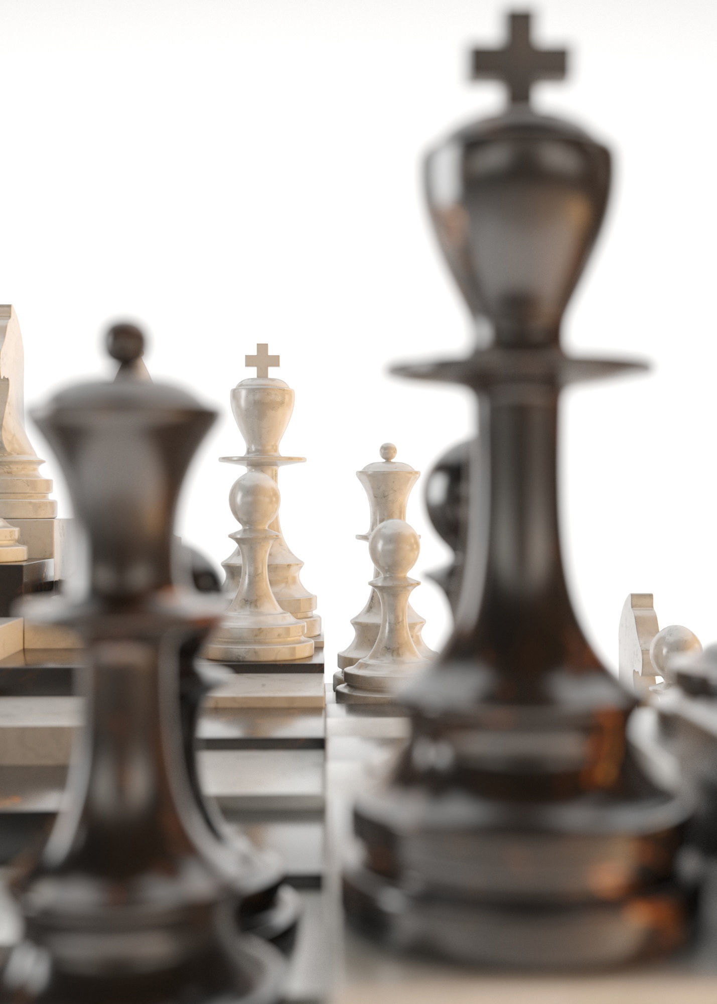 3D Chess board 3D model_4