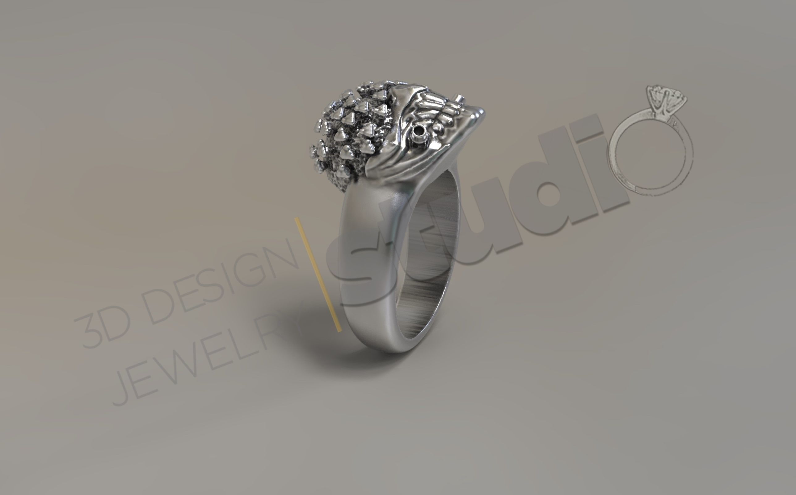Covid-19 virus VS Immortal Joe Mask ring 3d model 3D print model 3D print model_2
