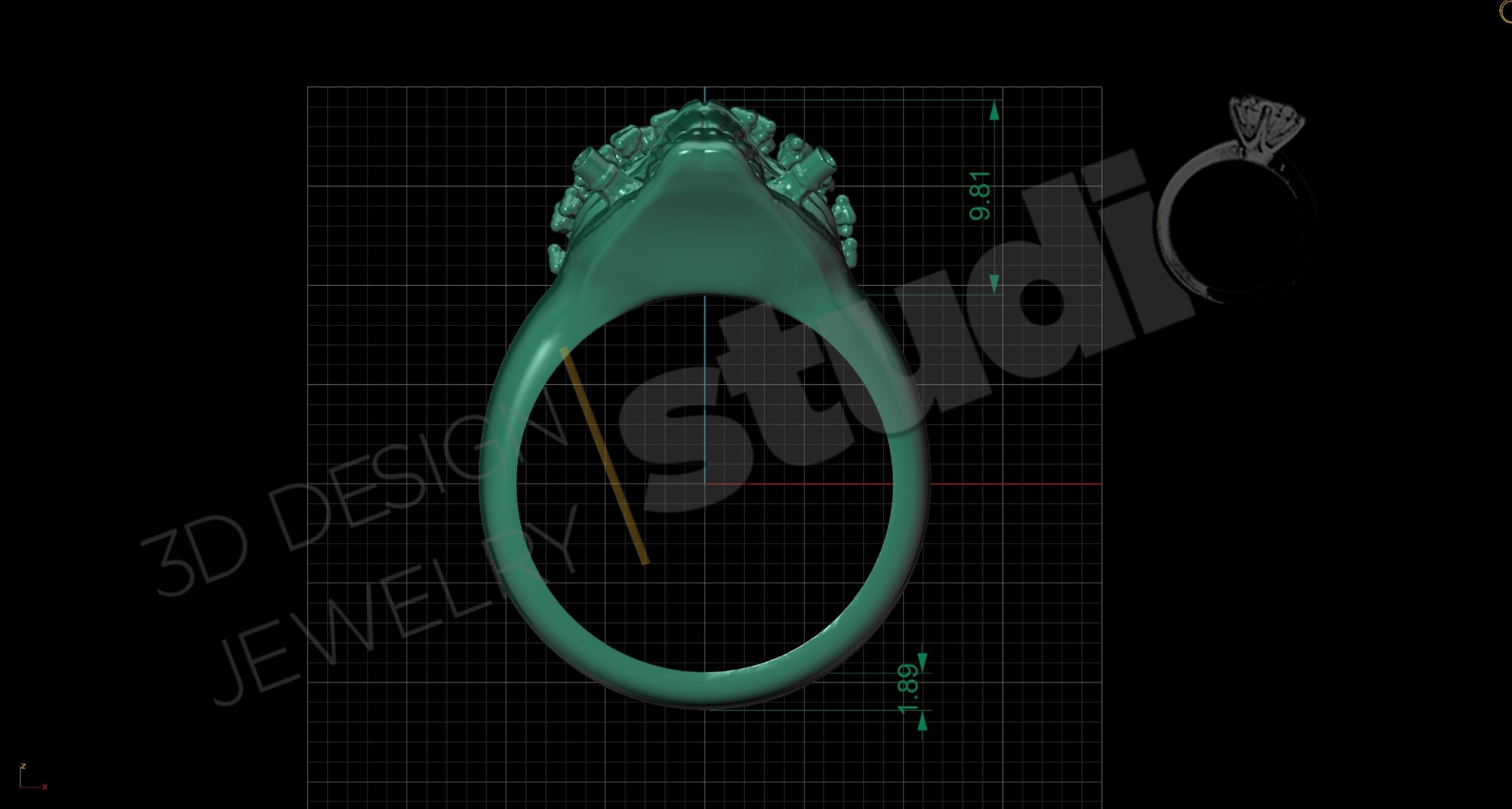 Covid-19 virus VS Immortal Joe Mask ring 3d model 3D print model 3D print model_6