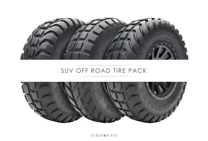 Off road tire pack of 6 assets 