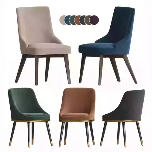 Fcilondon Misool and Medea Madame Dining Chair Set