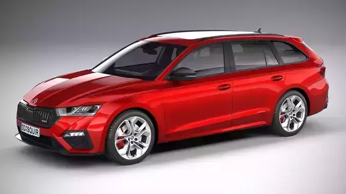 Skoda Octavia RS iV Combi 2020 3D model