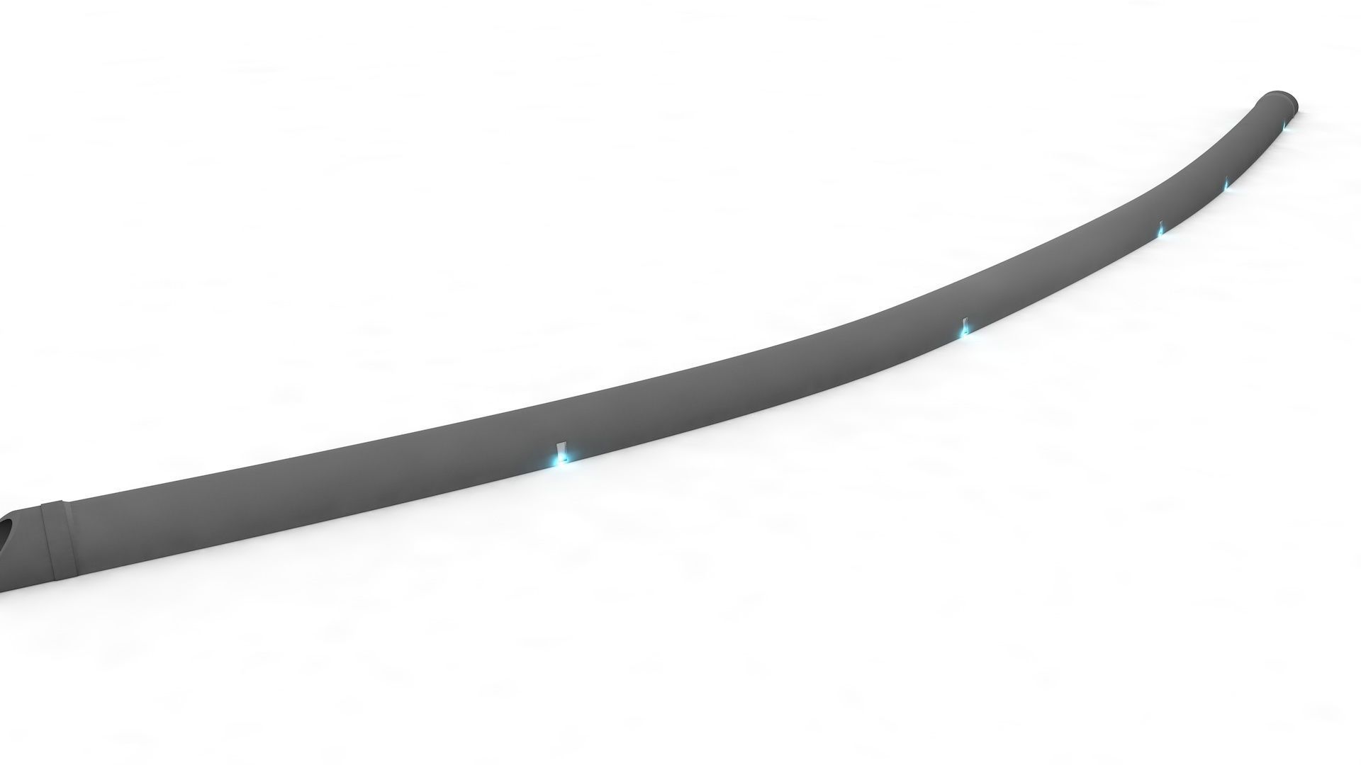 Highway Tunnel Adjustable and Rigged 3D model_22