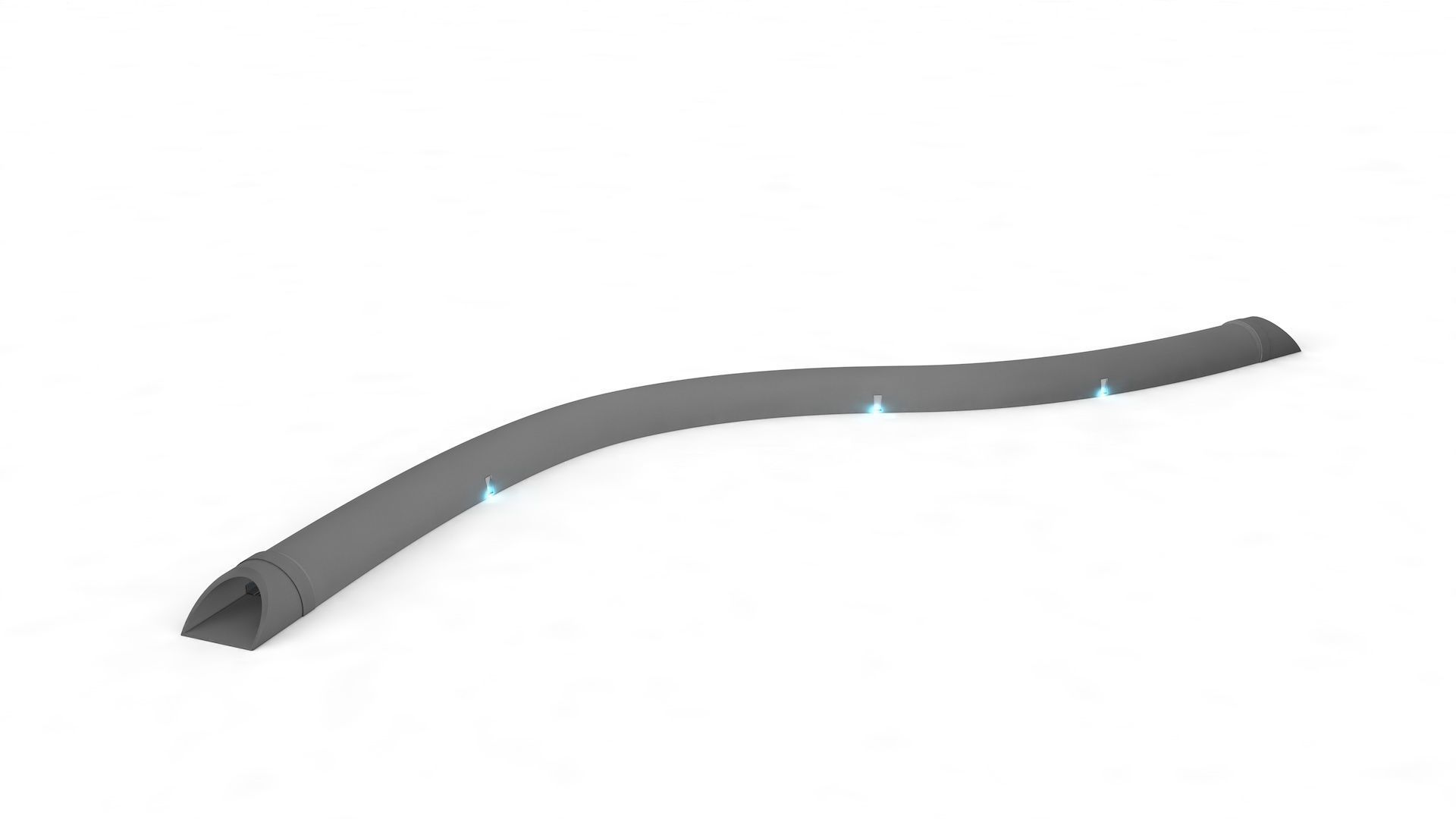 Highway Tunnel Adjustable and Rigged 3D model_31