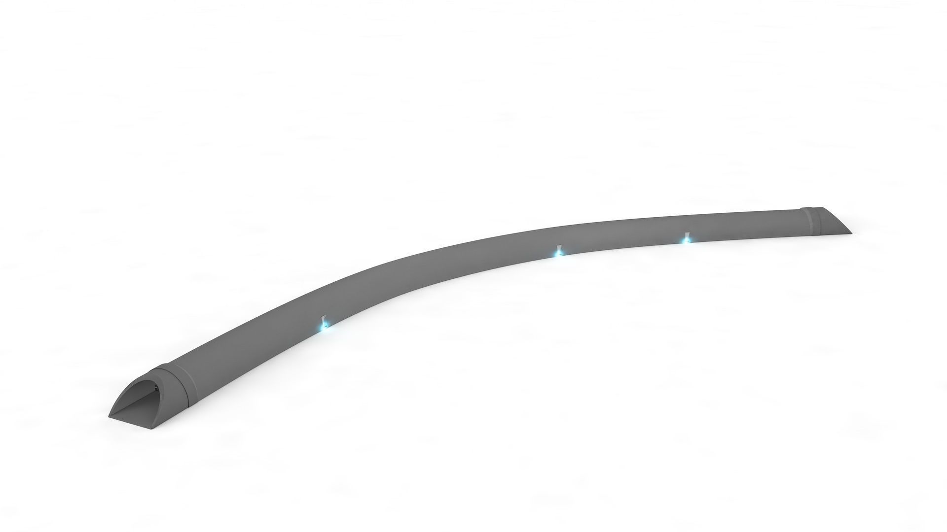 Highway Tunnel Adjustable and Rigged 3D model_32