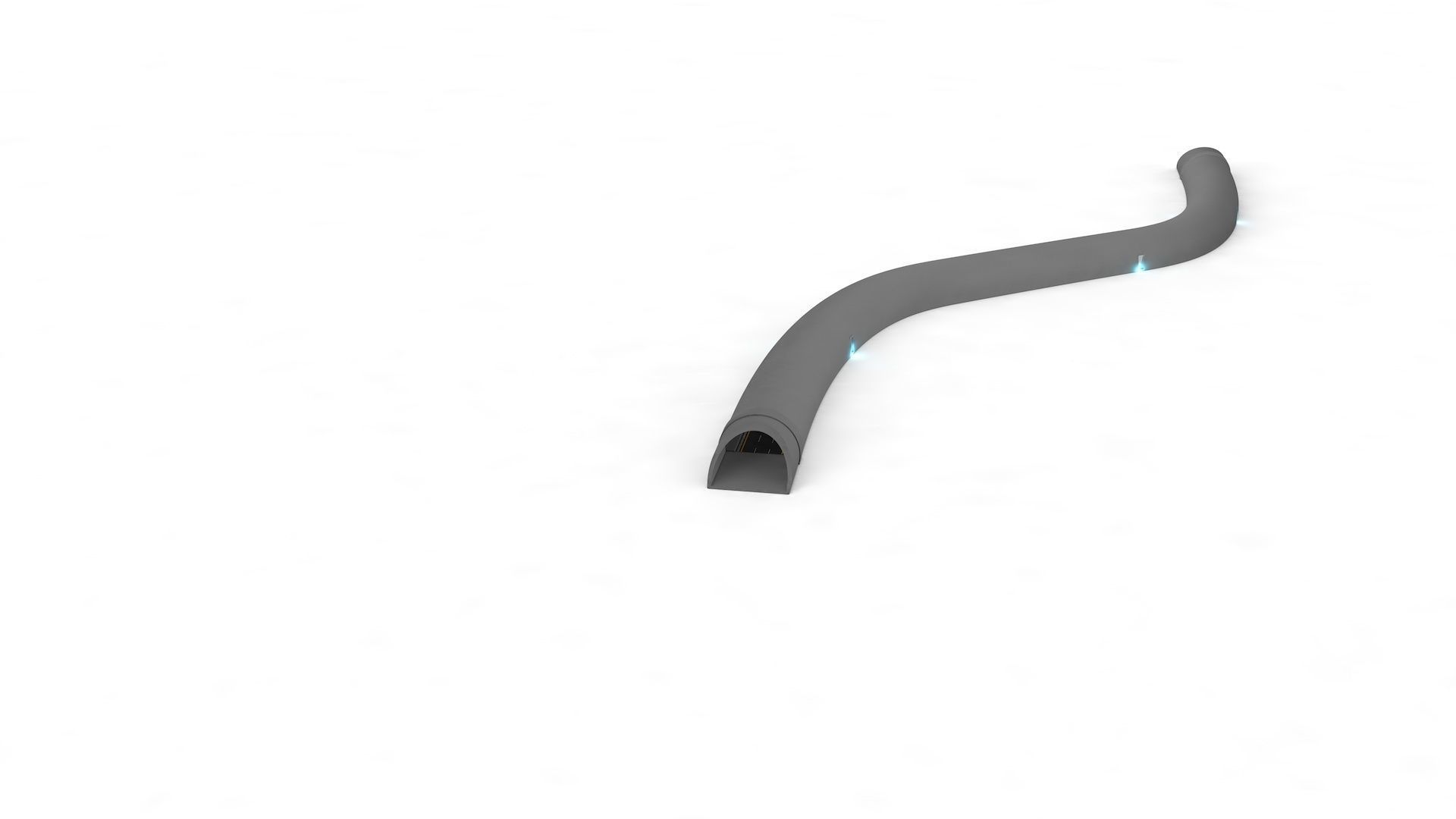 Highway Tunnel Adjustable and Rigged 3D model_20