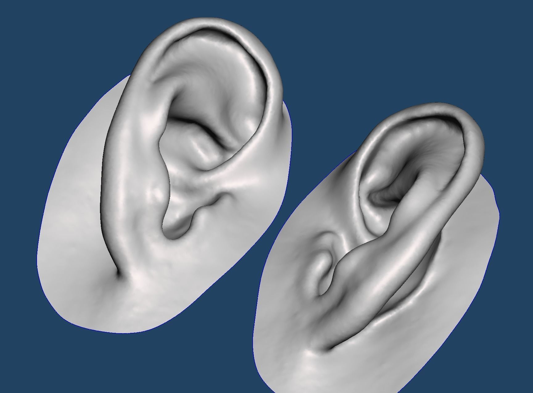 Natural human ear anatomy 07 3D print model_1