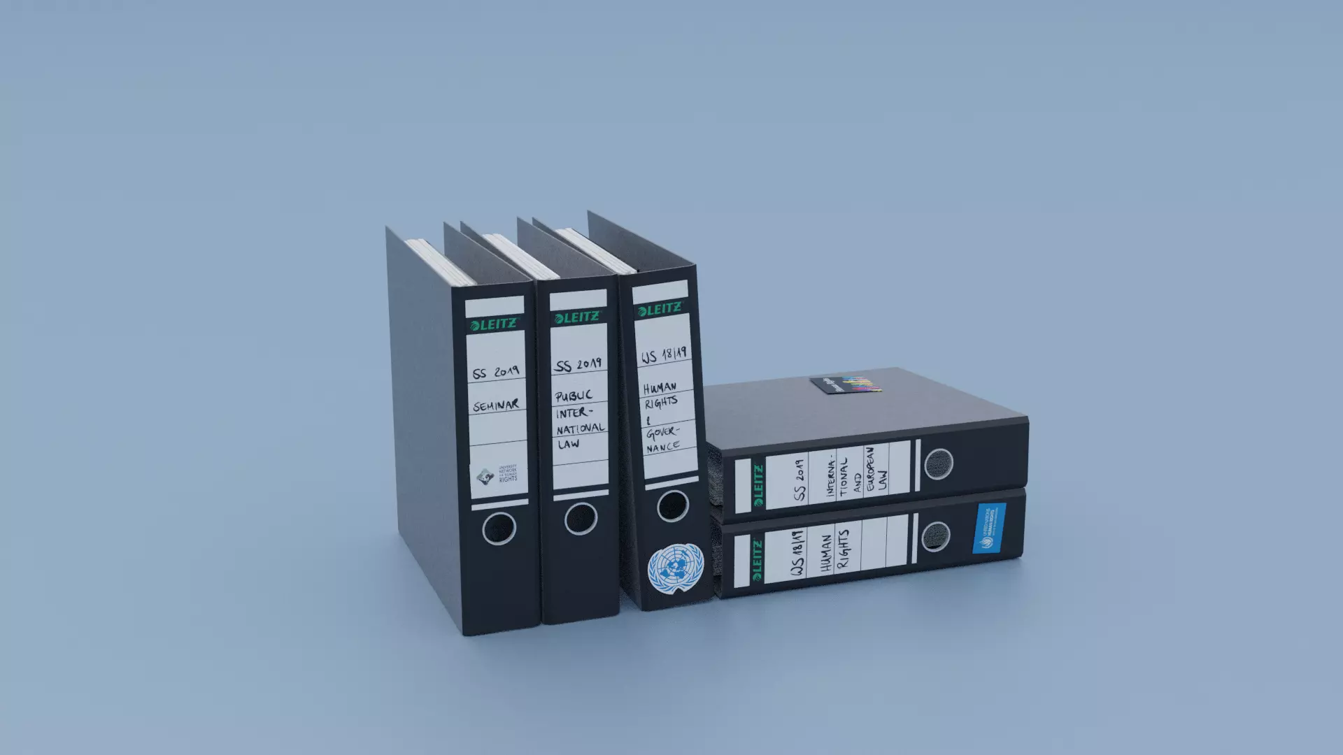 Ring Folder Leitz  Low-poly 3D model_0