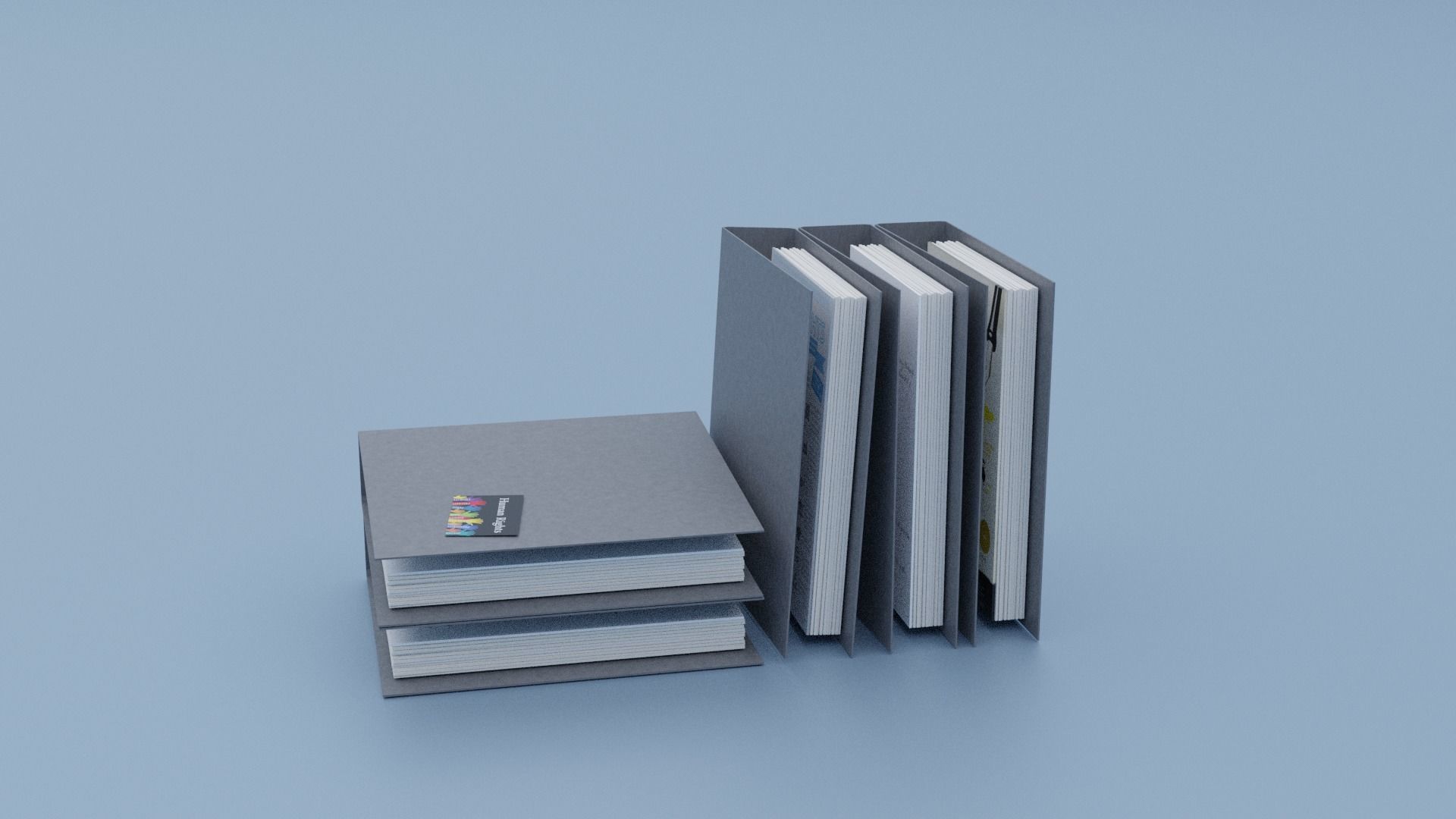 Ring Folder Leitz  Low-poly 3D model_3