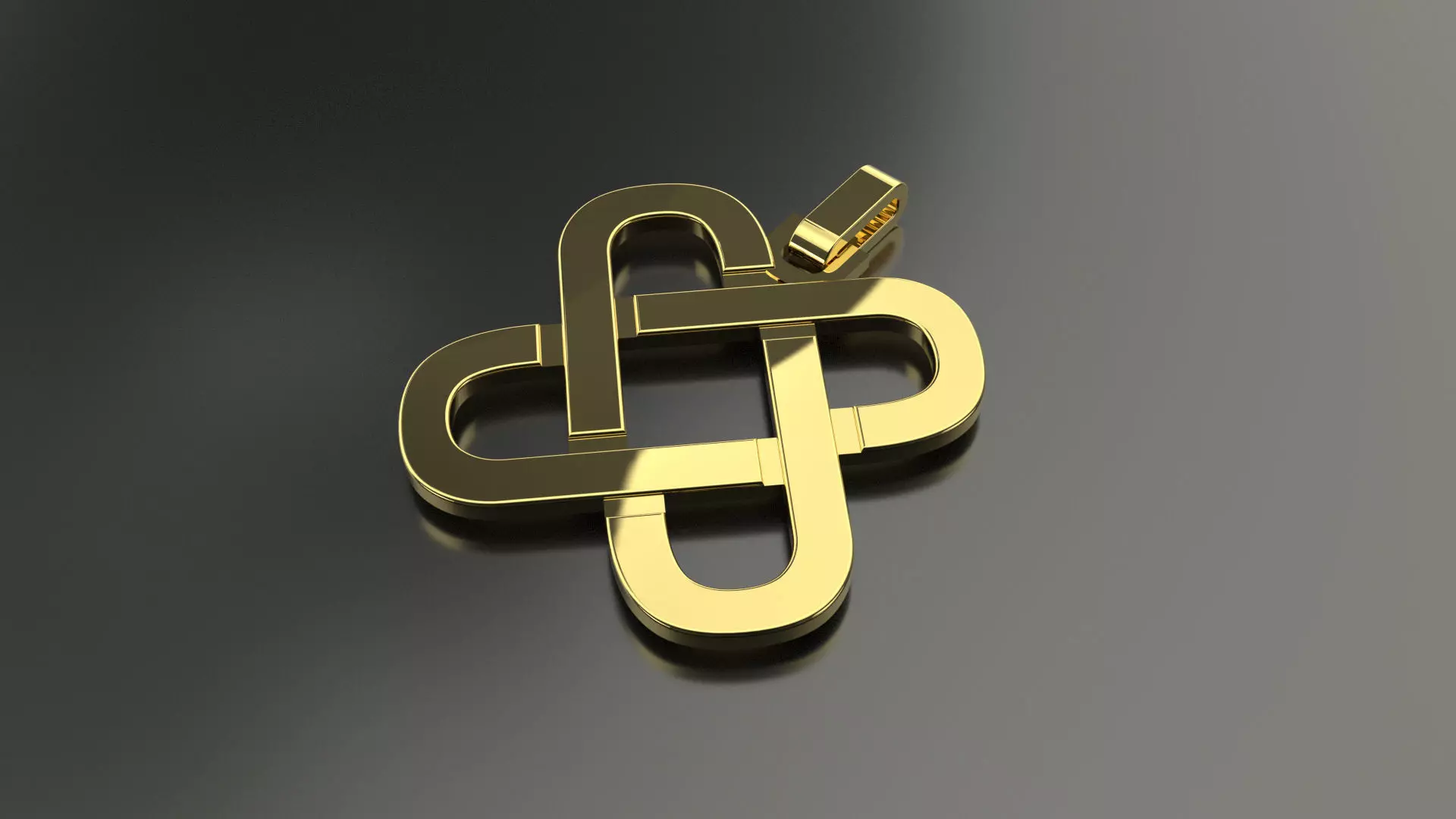 Pinwheel Letter J Necklace 3D print model_0