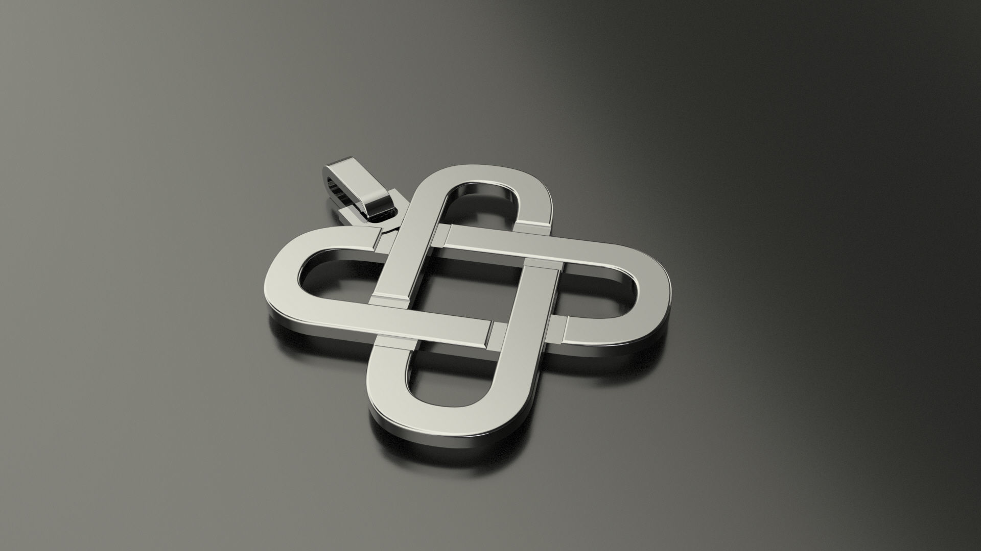 Pinwheel Letter J Necklace 3D print model_3