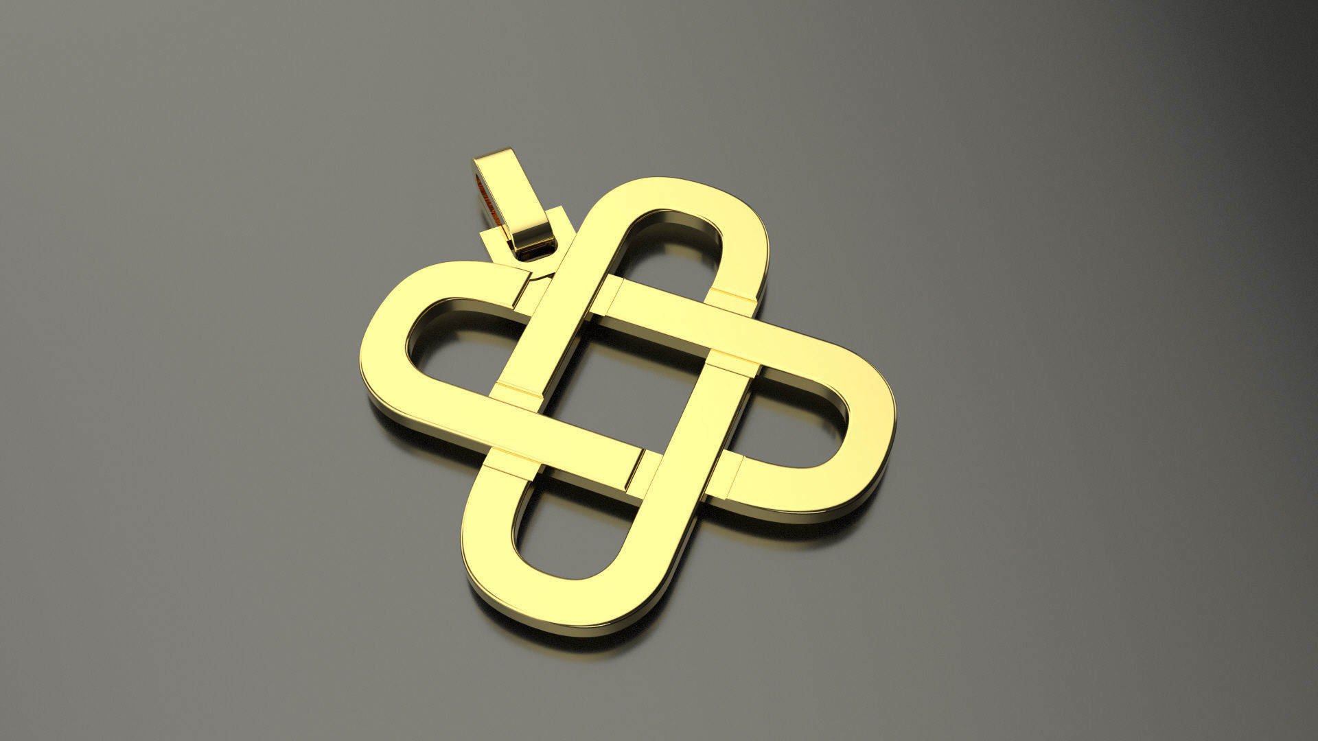 Pinwheel Letter J Necklace 3D print model_1