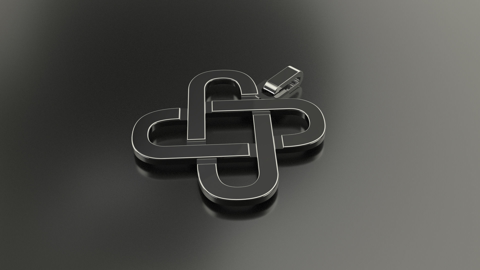 Pinwheel Letter J Necklace 3D print model_2