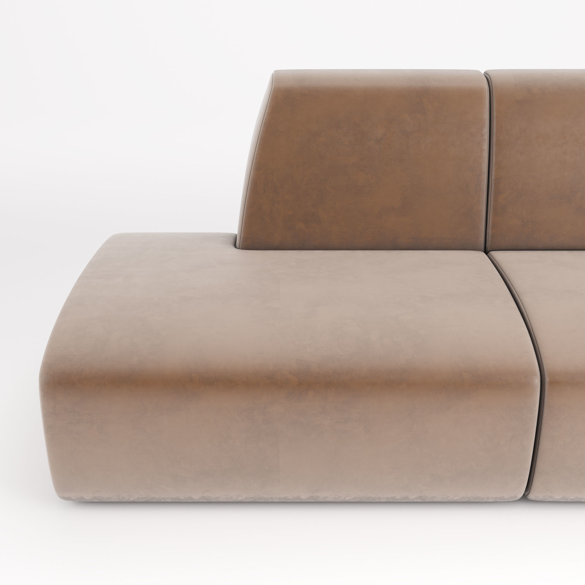 Stellar Works - Infinity Sofa Option 1 4 5 3D model_2