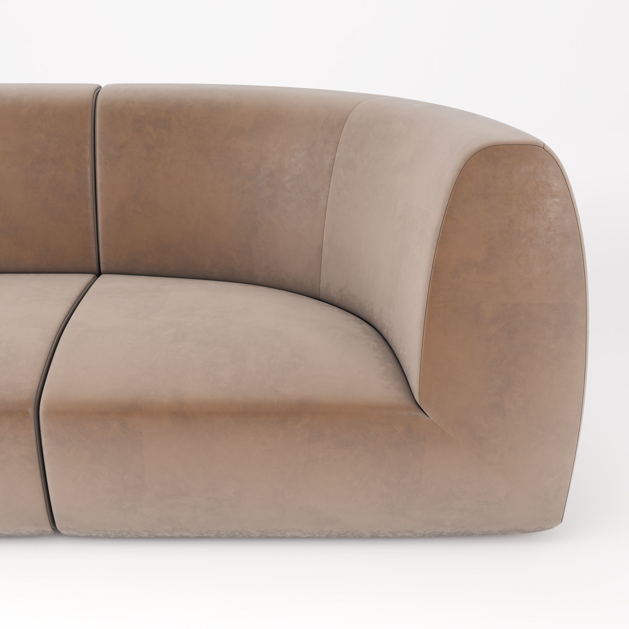 Stellar Works - Infinity Sofa Option 1 4 5 3D model_3