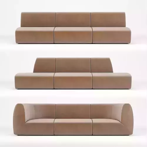 Stellar Works - Infinity Sofa Option 1 4 5 3D model Stellar Works - Infinity Sofa Option 1 4 5 3D model