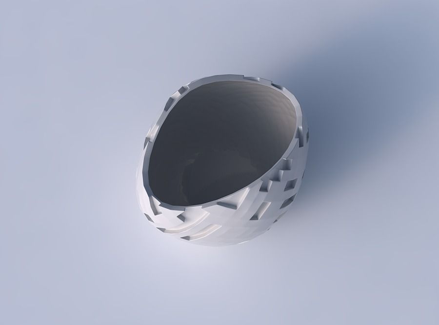 Bowl compressed 3 with cavities 3D print model_2