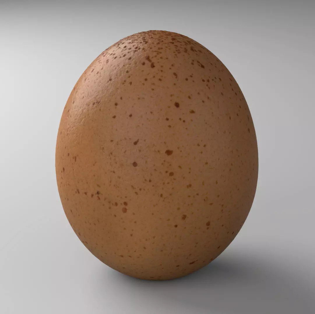 Egg 01 - Photorealistic Scan Low-poly 3D model_0
